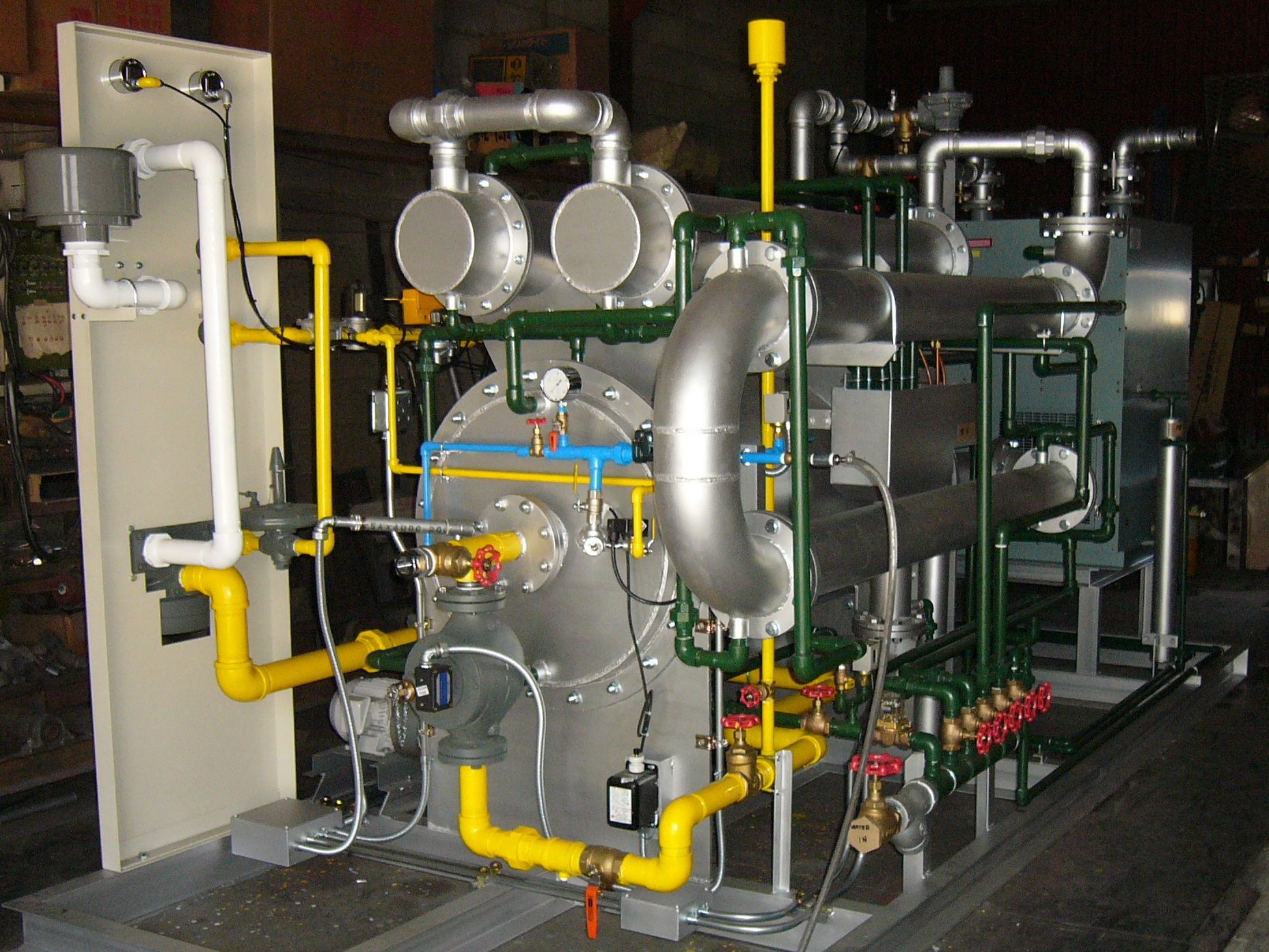 Heat-generating transforming gas generator (DX Gas)